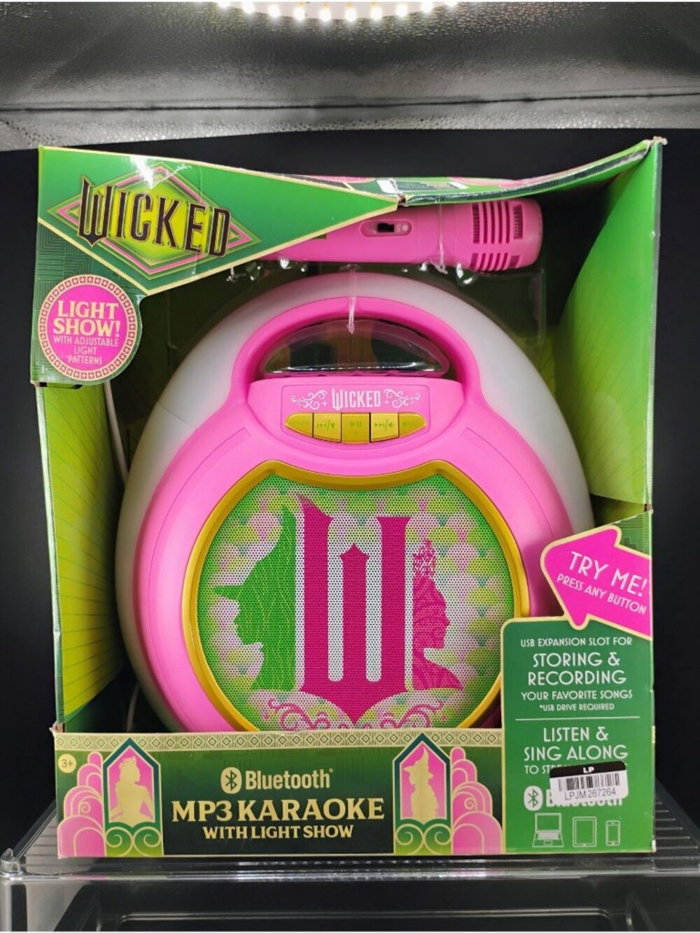 Wicked Bluetooth MP3 Karaoke Machine With Light Show